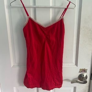 Victoria’s secret red lacy cami